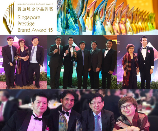Esco公司再次榮獲2015年新加坡金字品牌獎（SPBA）的總冠軍